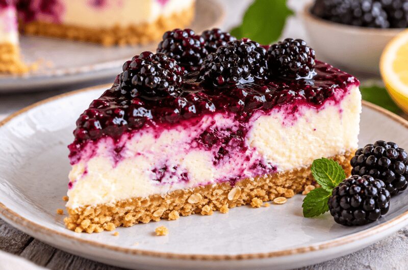 Cheesecake mit Brombeeren Rezept