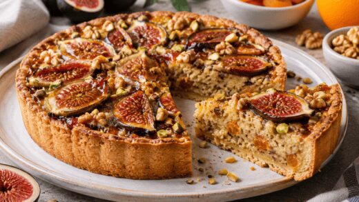 Mandeltarte mit Feigen