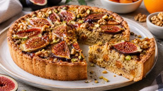 Mandeltarte mit Feigen